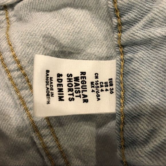 &Denim Light Blue Denim Shorts - Picture 8 of 8